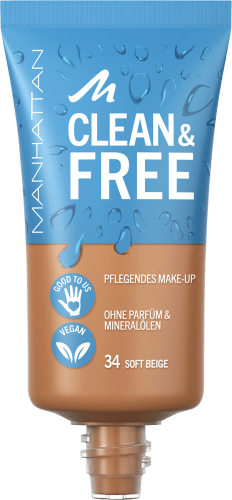 Foundation Clean & Free Skin Soft Beige 30 ml Tint 34