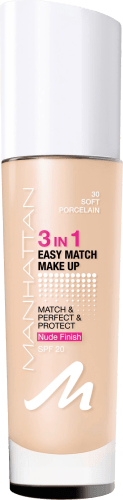 Foundation 3in1 Easy Match 30, LSF ml Soft 20, Porcelain 30