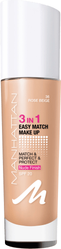 Foundation 3in1 Easy Match Rose Beige 36, LSF 20, 30 ml