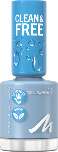 Nagellack Blue, 152 Tidal Wave Free 8 Clean & ml