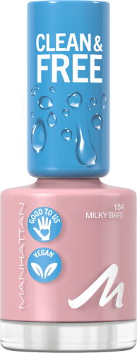 Milky Free Clean 154 Bare, 8 & ml Nagellack