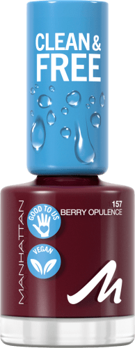 Nagellack Clean & Opulence, 157 Berry ml 8 Free