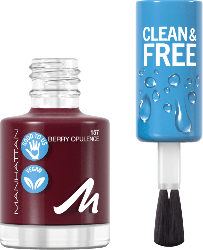 Nagellack Clean & Opulence, 157 Berry ml 8 Free
