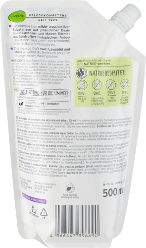 Bio-Lavendel, NF, Flüssigseife 500 ml Bio-Malve