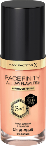 Foundation Facefinity All Day Flawless LSF 20, 80 Bronze, 30 ml