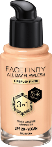 42 Ivory, 30 Foundation All 20, Facefinity ml Flawless Day LSF