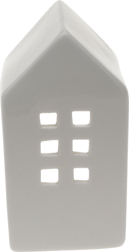 Keramikwindlicht Haus hoch weiß, 1 St | Deko Klassiker