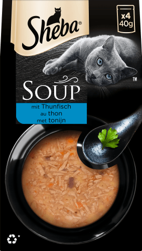 Nassfutter Katze Soup mit Thunfisch, Multipack (4x40 g), 160 g