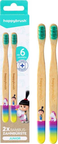 Zahnbürste Kinder Bambus Doppelpack, Jahren, 2 6 Einhorn ab St
