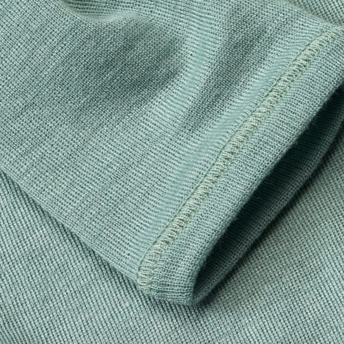 Seide, 1 langarm Bio-Wolle St aus und grün, Unterhemd Gr. 134/140,