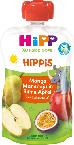 Quetschie Hippis Mango-Maracuja in Birne-Apfel ab 1 Jahr, 100 g