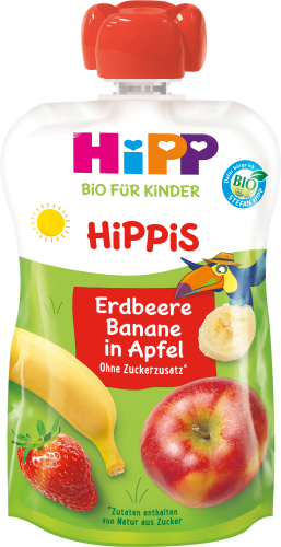 Hippis Jahr, Apfel in Quetschie 1 Erdbeere-Banane 100 g ab