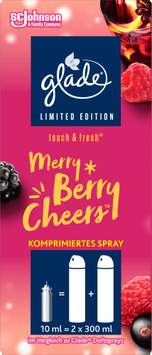 Cheers Merry Touch Lufterfrischer Minispray Fresh & Nachfüllpack, ml 10 Berry
