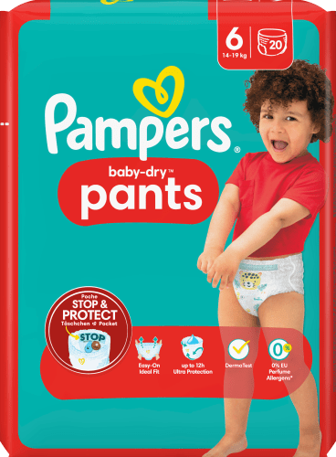 Baby Baby Extra Dry Pants kg), Gr.6 (14-19 Large 20 St