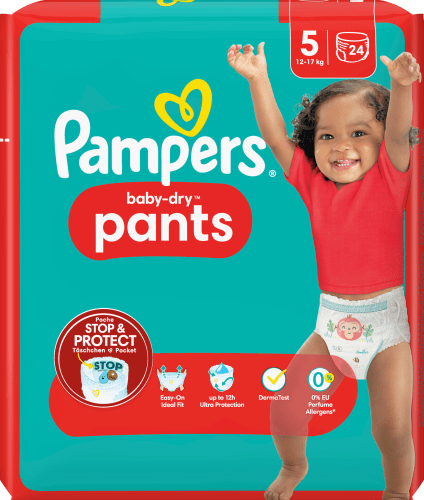 Baby Pants Baby Dry Gr.5 Junior (12-17 kg), 24 St