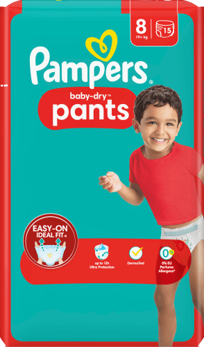 Baby Pants Baby Dry Gr.8 Extra Large (19+ kg), 15 St