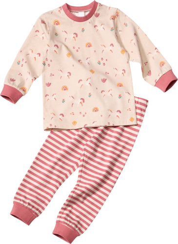Schlafanzug mit Einhorn-Muster, rosa, Gr. 92, 1 St