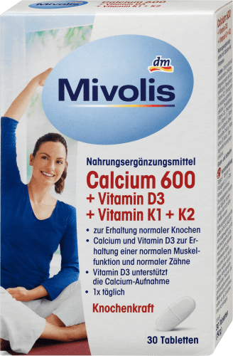 Calcium 600 + Vitamin D3 + K1 + K2, 30 St., 50 g