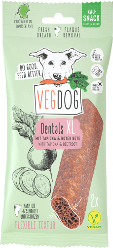 100 XL, Dentals Hund, g vegan, Kausnack