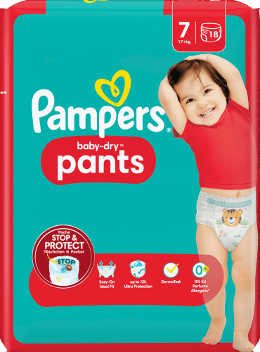 Baby Pants Baby Dry Gr.7 Extra Large (17+ kg), 18 St