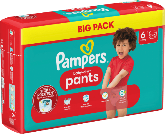 kg), Baby Big 46 (14-19 Large Extra St Dry Gr.6 Pants Baby Pack,