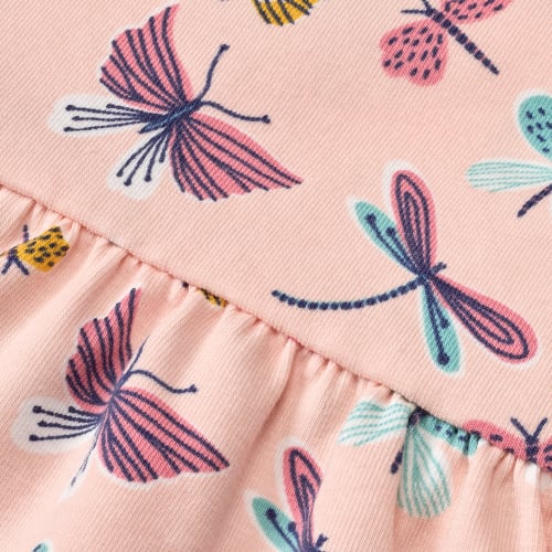 Kleid Pro Climate mit Gr. St 1 Schmetterling-Muster, 104, rosa