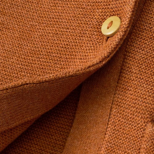 Jacke aus Strick mit Kapuze, 1 74, braun, St Gr