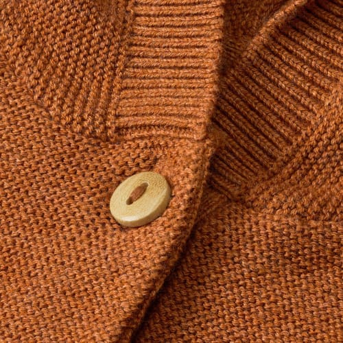 Jacke aus Strick mit braun, St Gr. 1 68, Kapuze