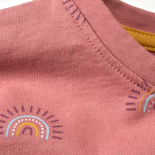 Sweatshirt mit Regenbogen-Muster, rosa, Gr. 1 122, St