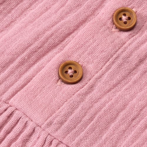 Langarmshirt aus 1 St rosa, Musselin, 98, Gr.