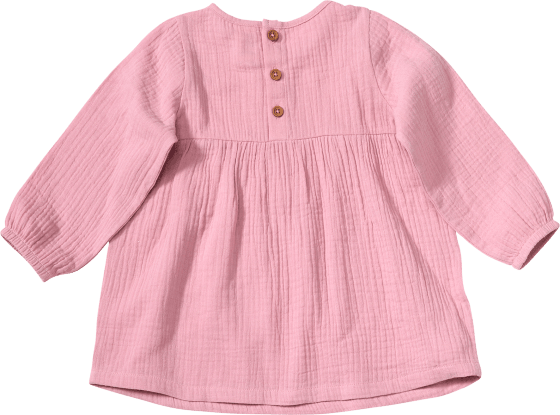 Langarmshirt aus Musselin, rosa, St 104, 1 Gr