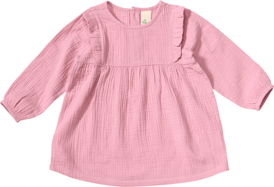 Langarmshirt aus Musselin, rosa, Gr. 104, 1 St