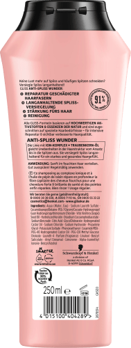 Shampoo Wunder, 250 ml Anti-Spliss