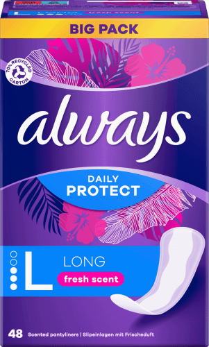 Slipeinlagen Daily Protect Long mit Frischeduft BigPack, 48 St