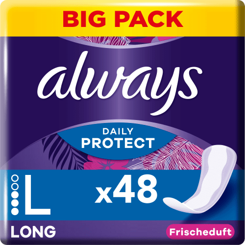 Slipeinlagen Daily Protect St Long 48 BigPack, mit Frischeduft