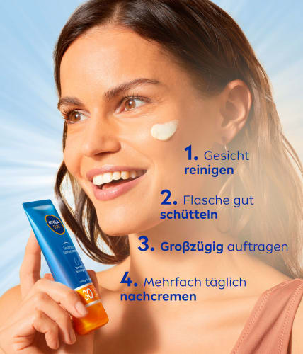 Sonnencreme Gesicht, Schutz & Pflege, 50 ml 30, LSF