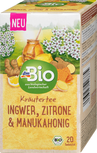 & Zitrone Ingwer, x (20 Manuka 40 2g), g Kräuter-Tee,