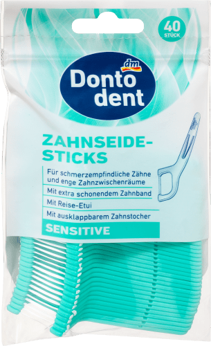 Zahnseidesticks Sensitive mit Etui, 40 St