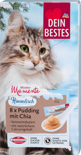 Katzensnack Chia Pudding, Wintermomente (8 Stück), 120 g