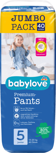 Baby Pants Premium Gr. 5 Junior (13-20 kg), Jumbo Pack, 40 St