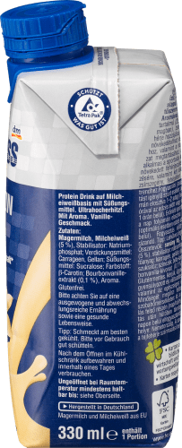 ml Vanille-Geschmack, Protein 330 Drink, trinkfertig,