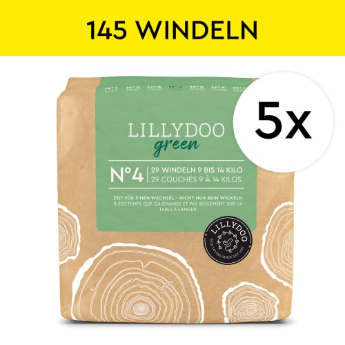 Windeln green kg), 145 Gr. 4 Monatsbox, (9-14 St