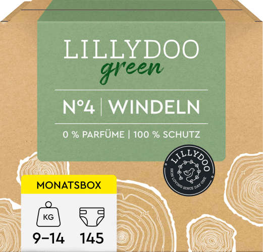 Windeln green kg), 145 Gr. 4 Monatsbox, (9-14 St