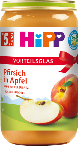 Früchte Pfirsich in Apfel, ab dem 5. Monat, 250 g