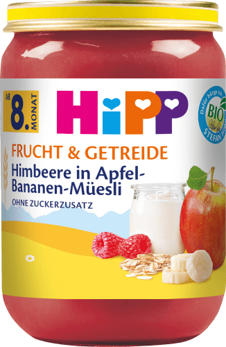 Frucht & Getreide Himbeere in 8.Monat, Müsli 190 dem g Apfel-Bananen ab