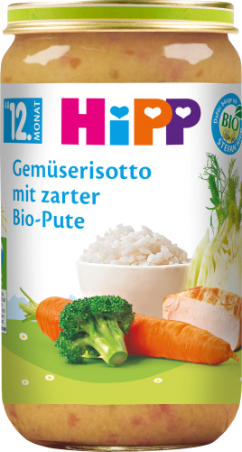 Menü Gemüserisotto mit zarter Bio-Pute ab dem 12. Monat, 250 g