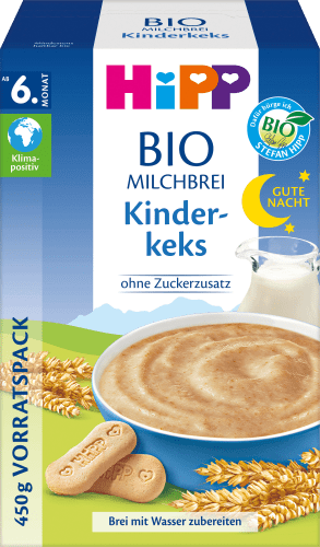 Abendbrei Milch Gute Nacht Bio 450 dem ab 6.Monat, Kinderkeks g