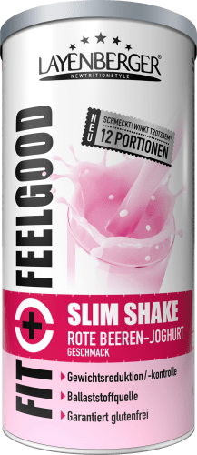 Mahlzeitenersatz, Diät-Shake Slim Pulver, 396 g rote Beeren-Joghurt