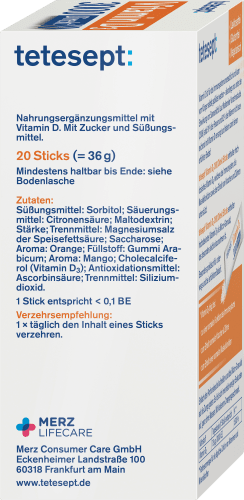 Vitamin D 3000 36 g I.E. St, 20 Direkt-Sticks