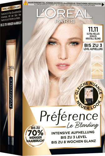 Haarfarbe 11.11 Island Ultra-Helles Kühles Kristall-Blond, 1 St | Dauerhafte Haarfarben